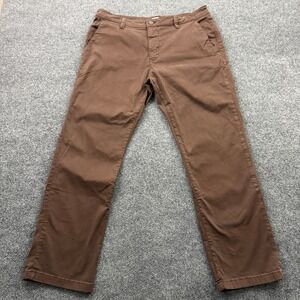 Mavi Philip Pants Mens 34x30 (36x29) Brown Straight Leg Cotton Stretch Earthy
